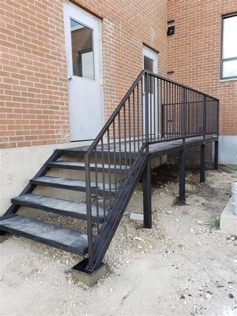 metal stair fabricators in maryland|residential exterior steel stairs.